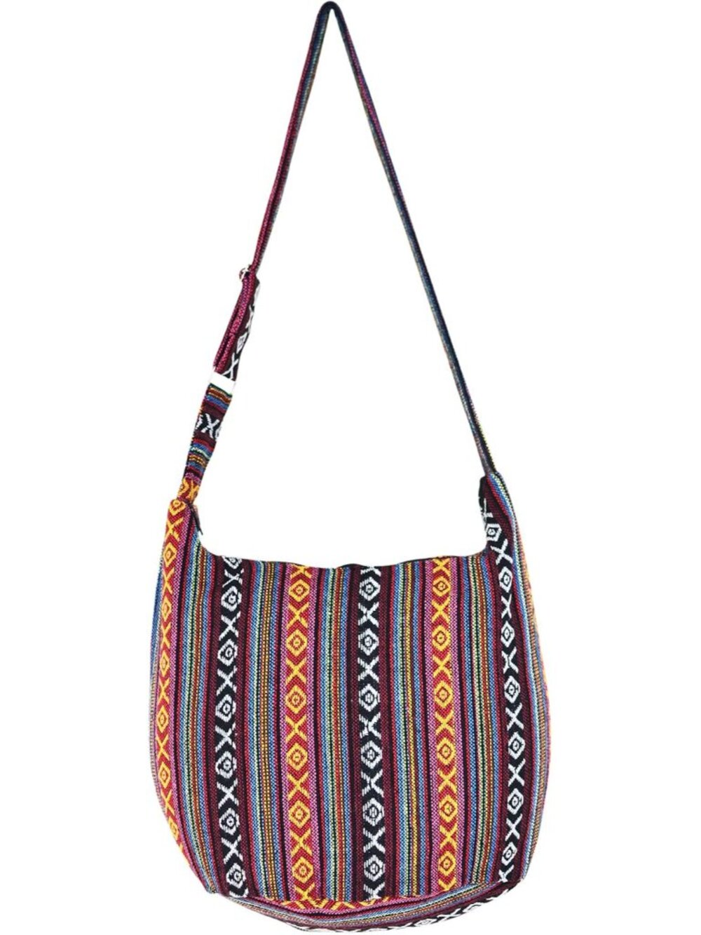 Hobo Sling Bags For Women Crossbody Bag Thai Top Handmade Shoulder Bag with Adju